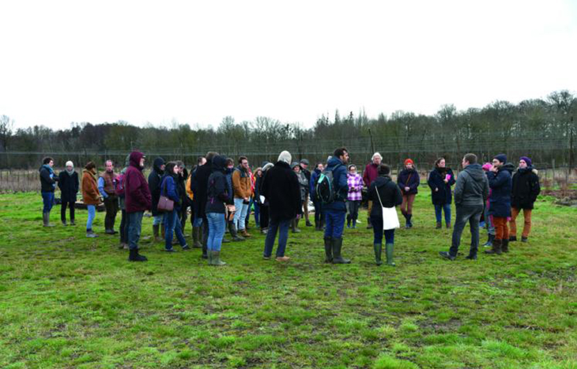 Visite technique de la Ferme des Clos, mercredi 16 février © M.G. - Horizons