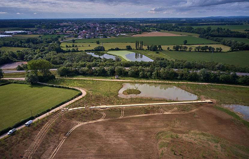 Espace naturel riche en biodiversité recréé en Bourgogne Franche-Comté