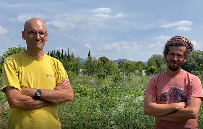 Valéry Martineau et Antoine Gontard © CDC Biodiversité