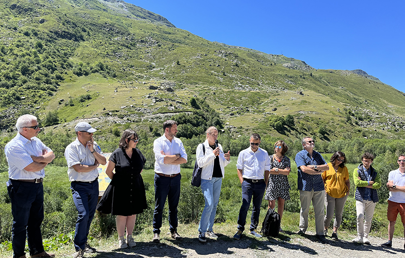 Tourbière du Plan de l’Eau, Intervention de Suzanne Rihal, Cheffe du programme Nature 2050 © CDC Biodiversité