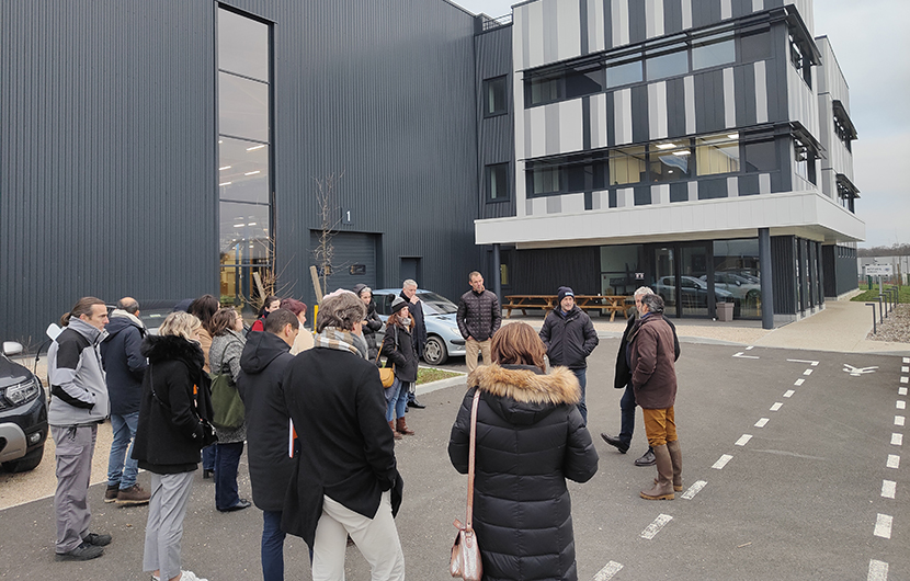 Accueil des participants par l’entreprise COMET, groupe Aubade