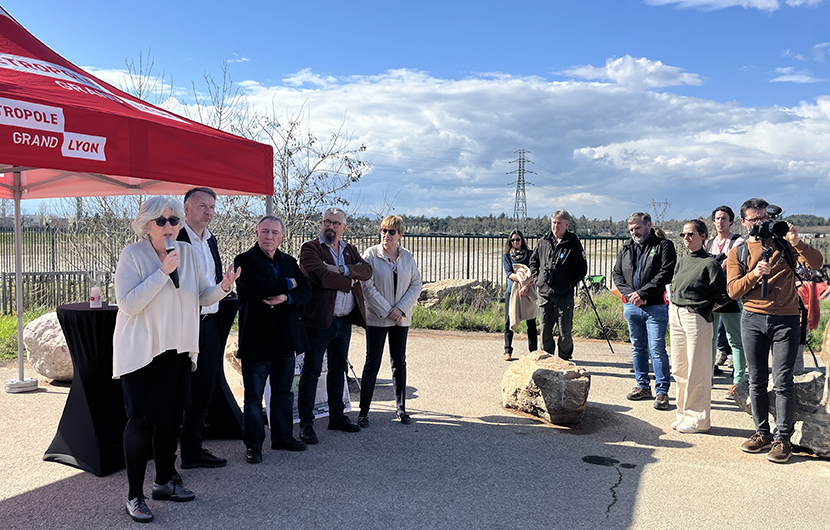 De gauche à droite : Marianne Louradour, Bruno Bernard, Allain Bougrain-Dubourg, Pierre Athanaze, Béatrice Vessiller