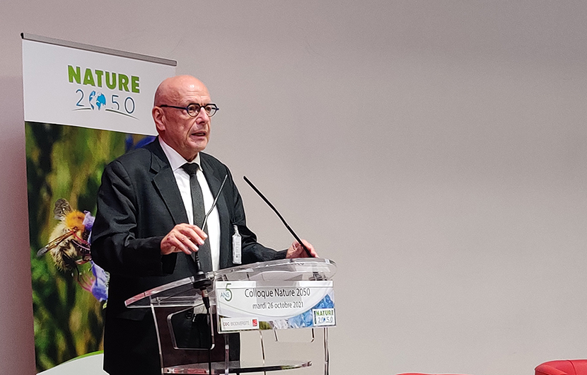 Marc Abadie, président de CDC Biodiversité a introduit l’événement © CDC Biodiversité