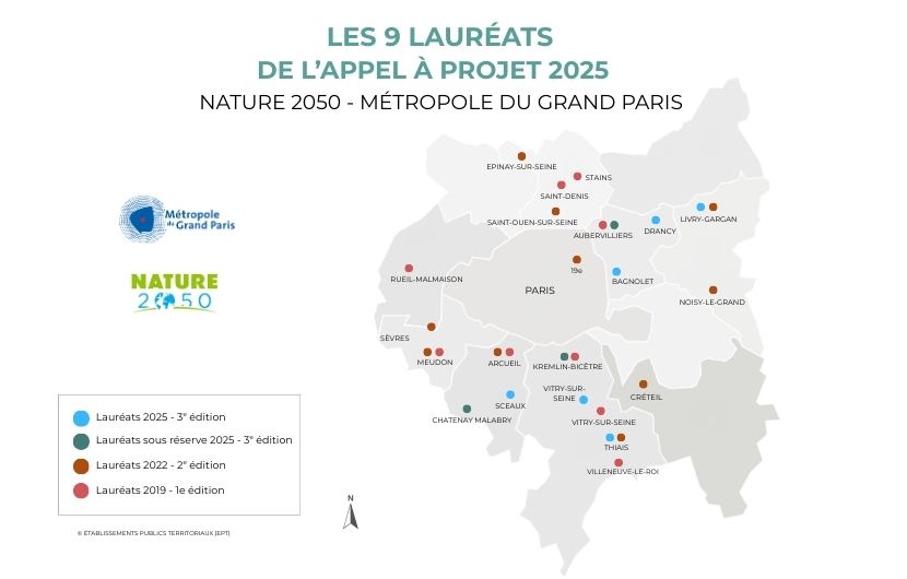Carte des Lauréats 2025