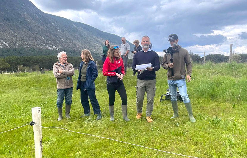 Pierre, Julie, Mélodie Coignard, Marc Christophle et Jordan © Fonds Nature 2050