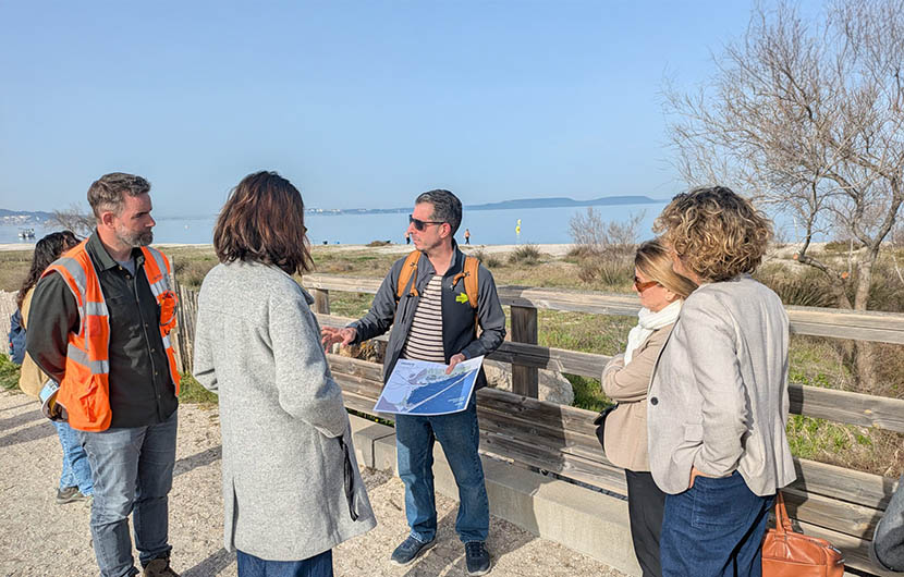 Explication du projet par le GIPREB et NGE © CDC Biodiversité